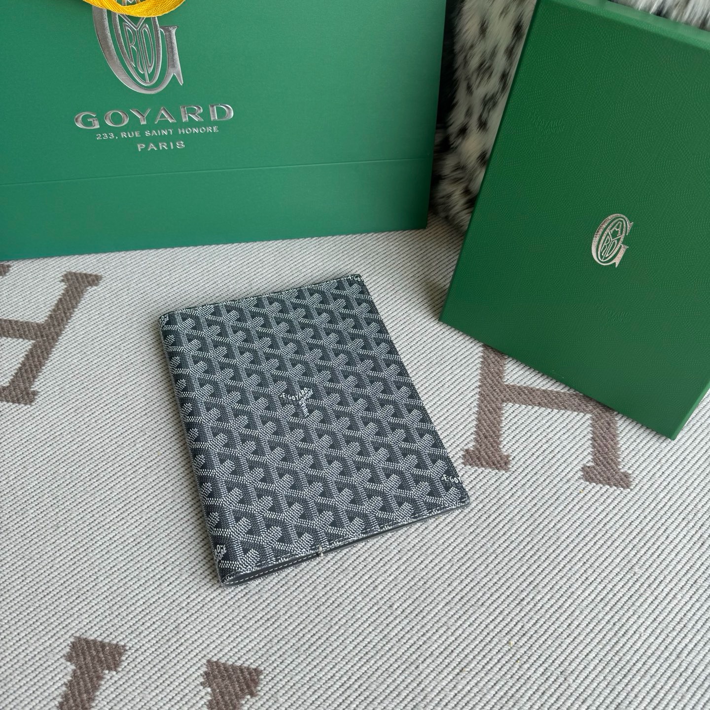 Goyard Castiglione Grey Notebook Cover