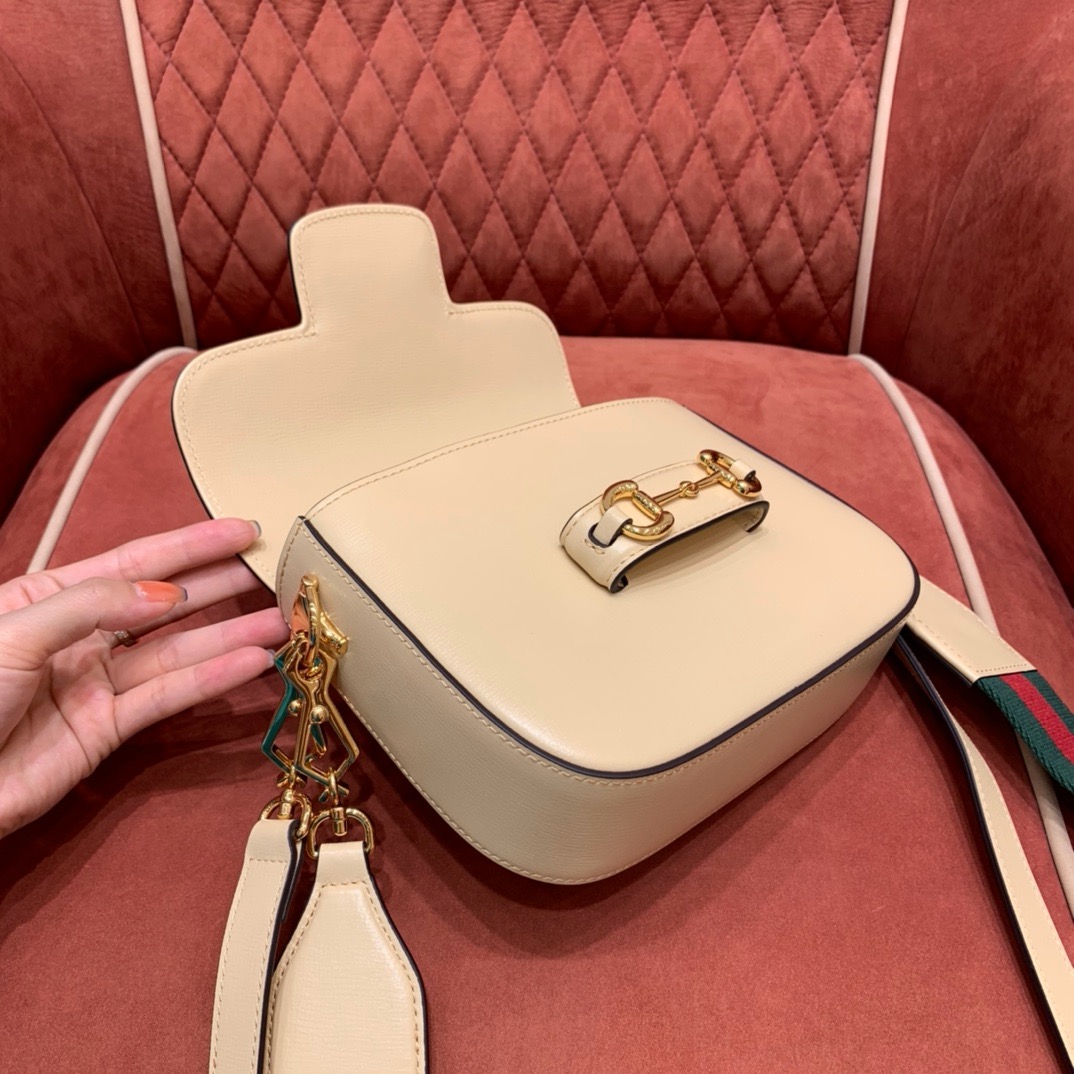 Gucci Horsebit 1955 shoulder bag beige cow leather