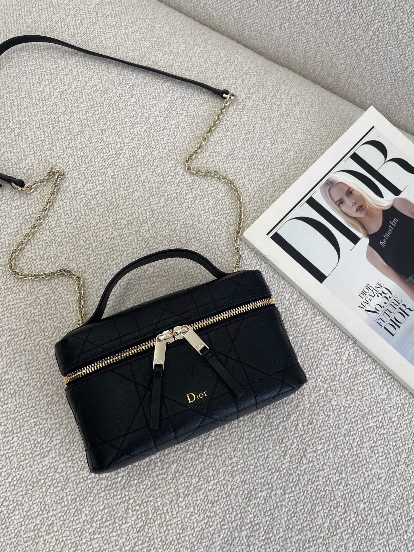 Dior Trianon Soft Vanity lambskin mini cosmetic bag