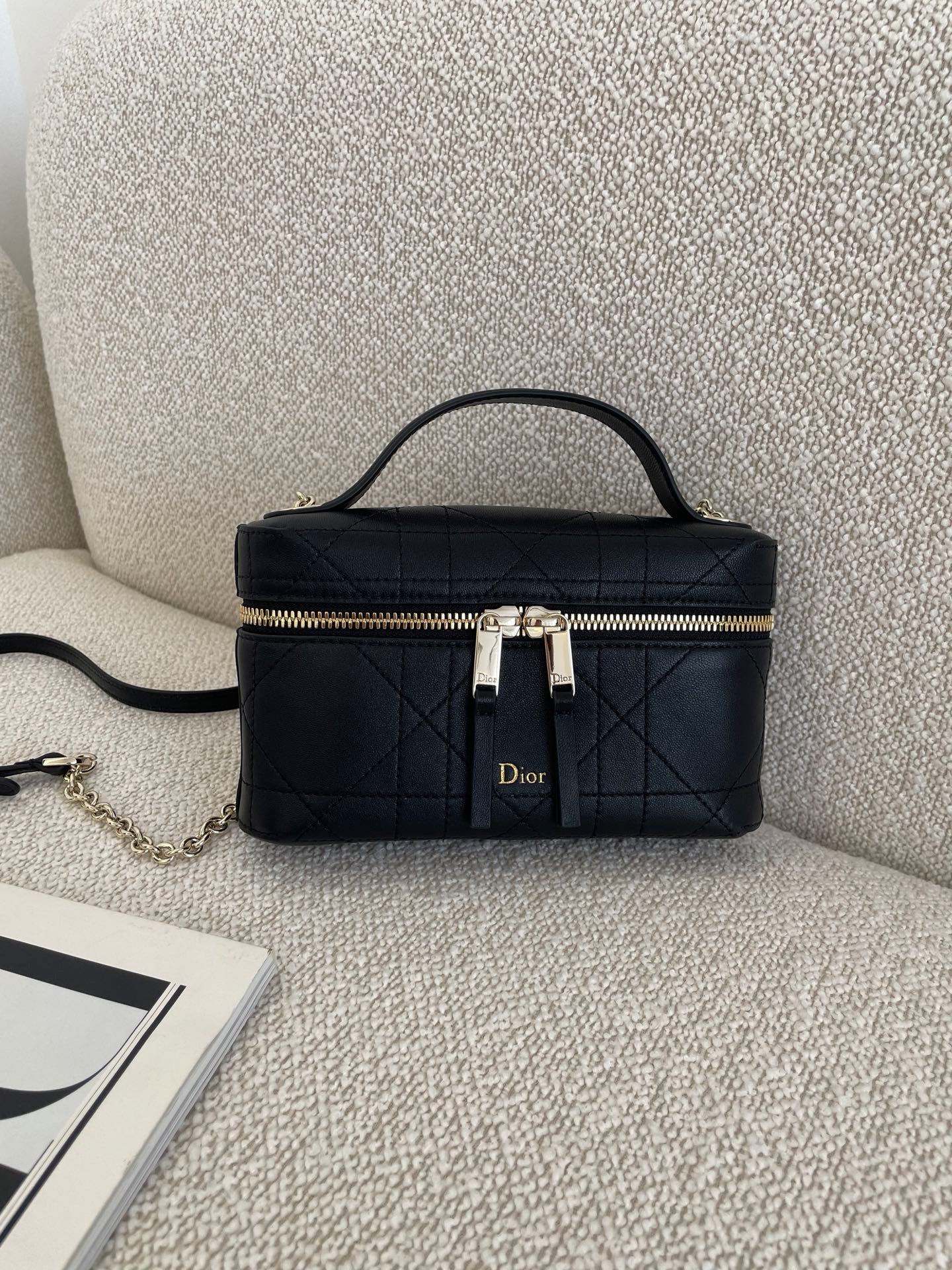 Dior Trianon Soft Vanity lambskin mini cosmetic bag
