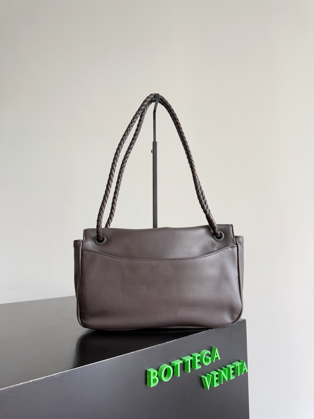 Bottega Veneta dark brown Madison cowhide shoulder bag