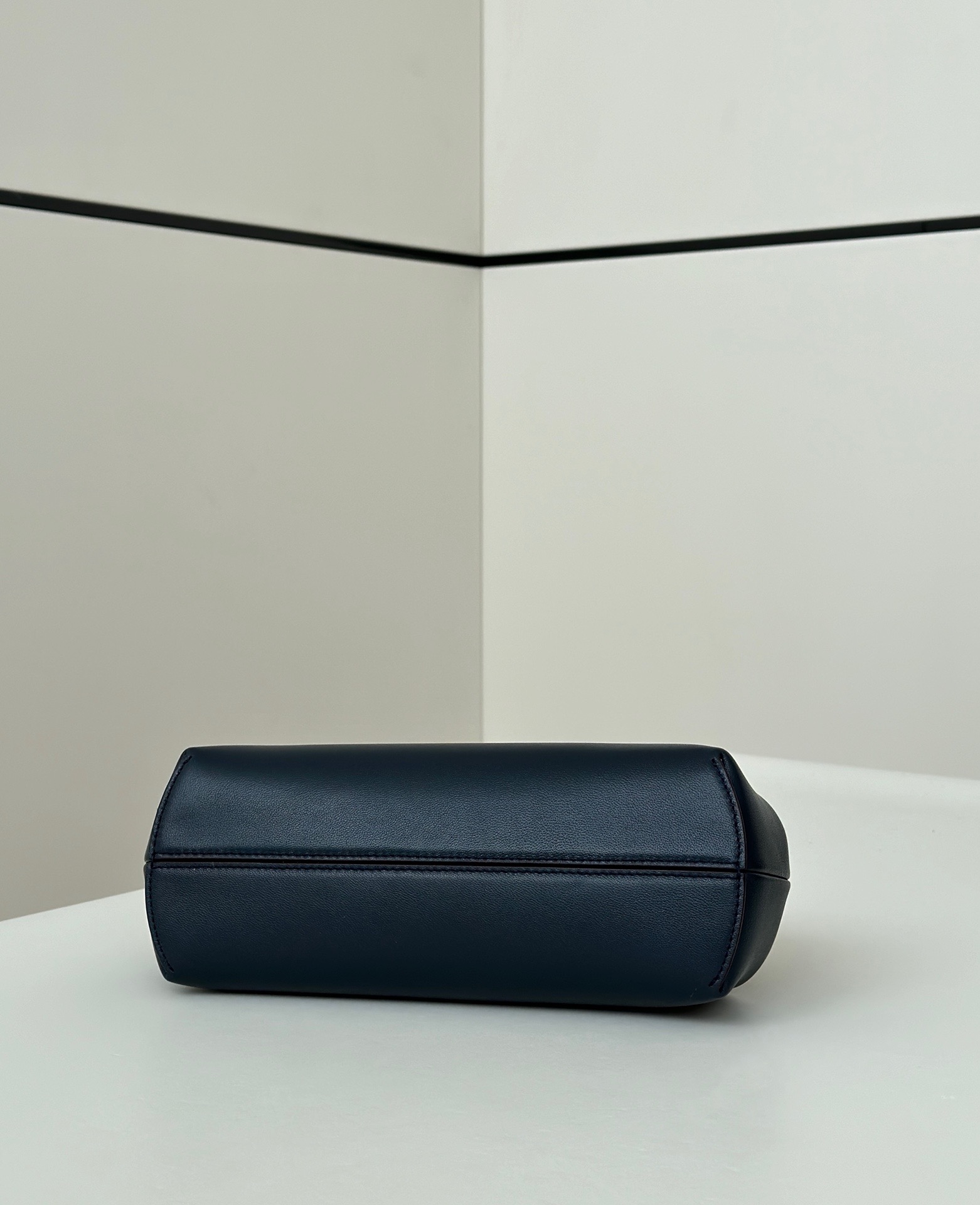 Fendi First blue lambskin frame handbag