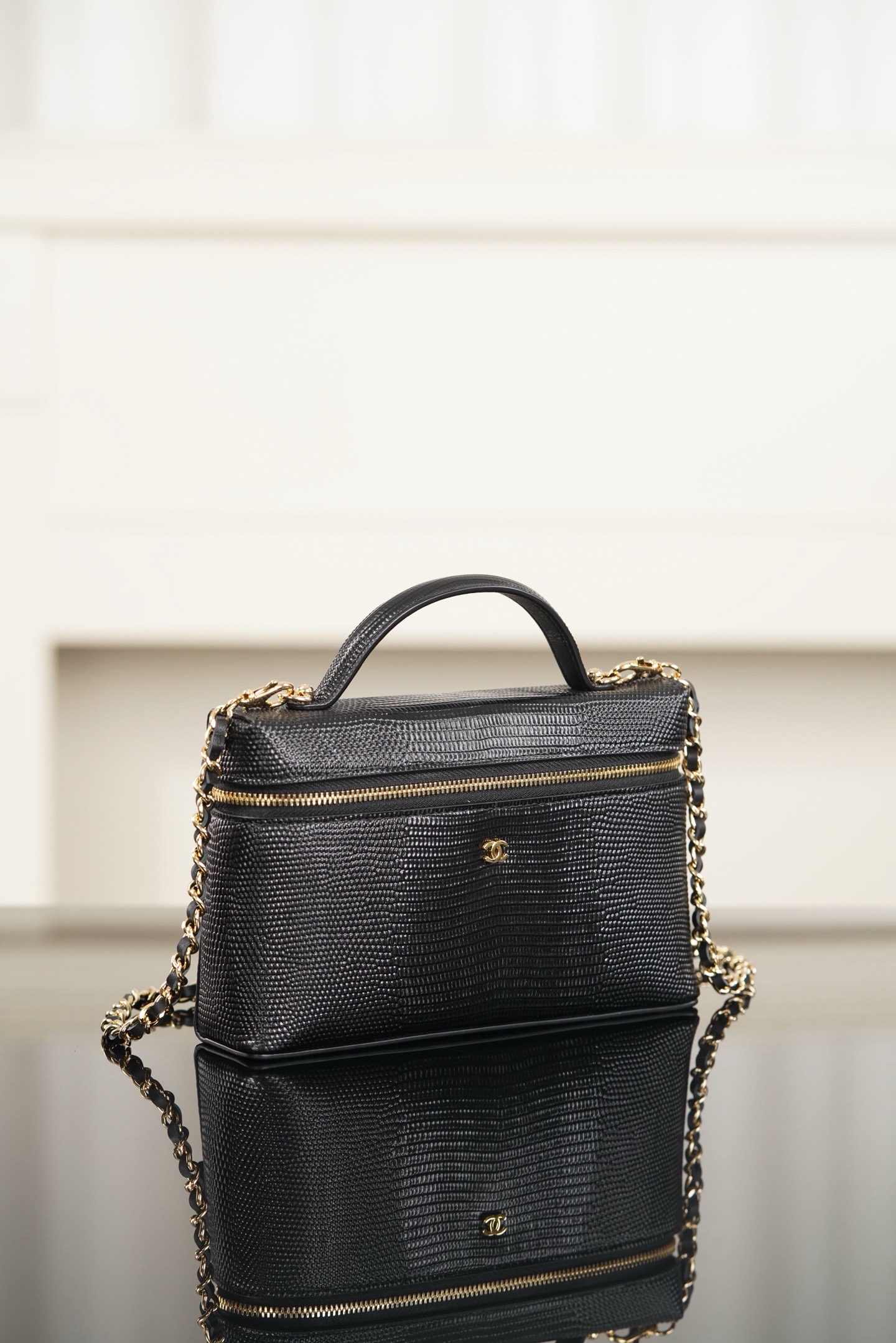 Chanel 26A black LP box shoulder bag