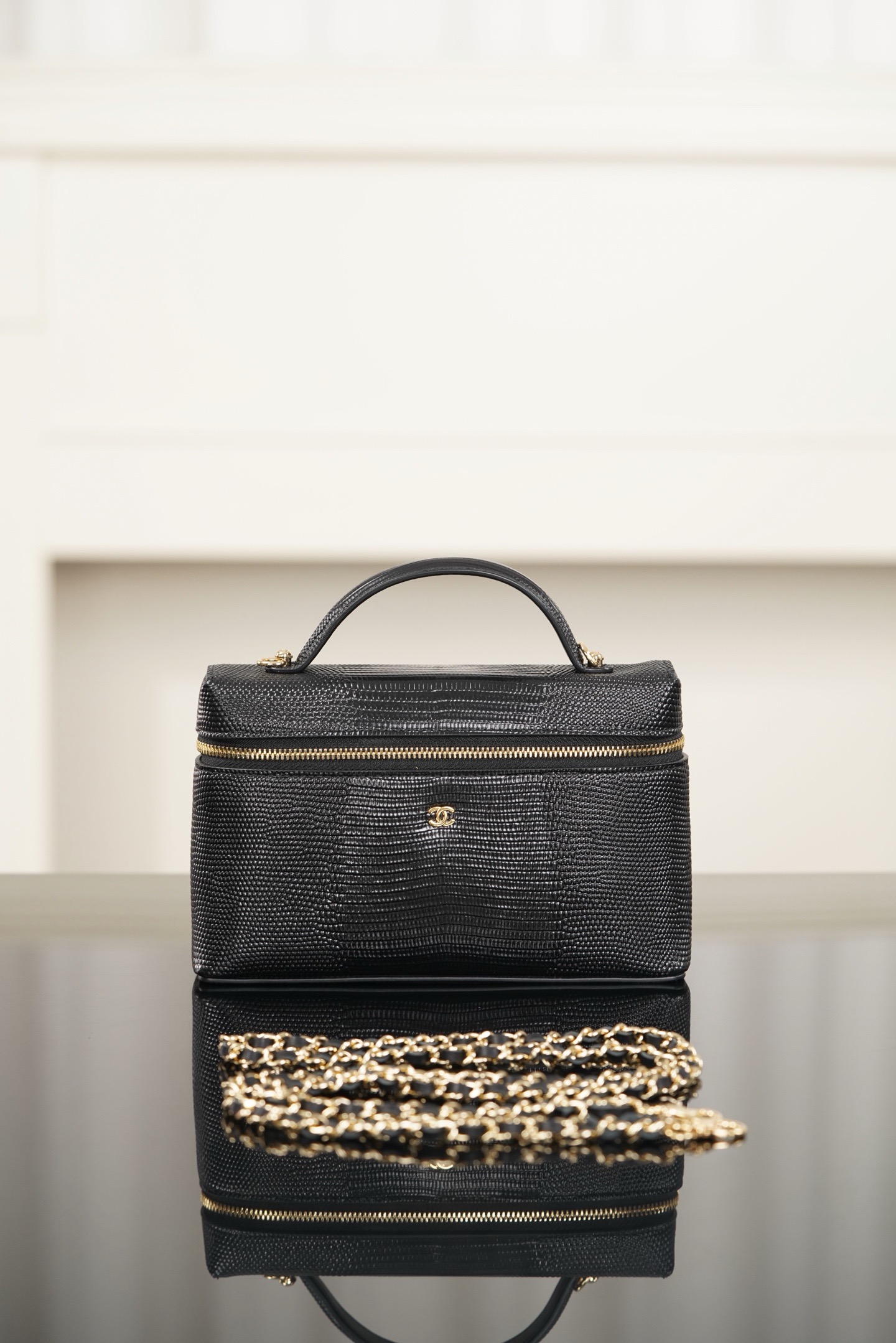 Chanel 26A black LP box shoulder bag